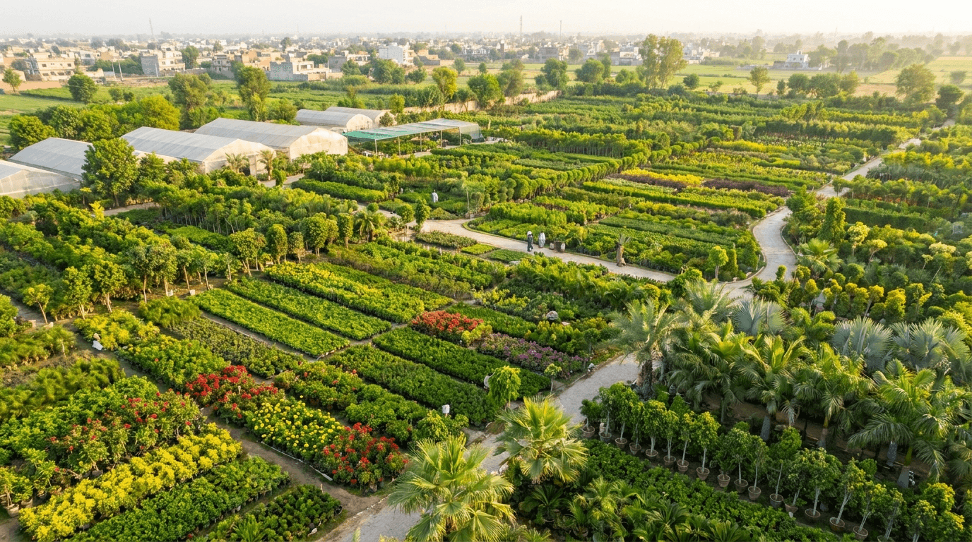 GulBazar nursery in Pattoki